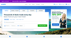 Desktop Screenshot of priceline.com